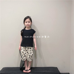 Muxi Children's 2024 Summer Korean Edition Versatile Vest Sleeveless Vest for Boys and Girls Baby Bamboo Cotton Soft and Comfortable T-Shirt