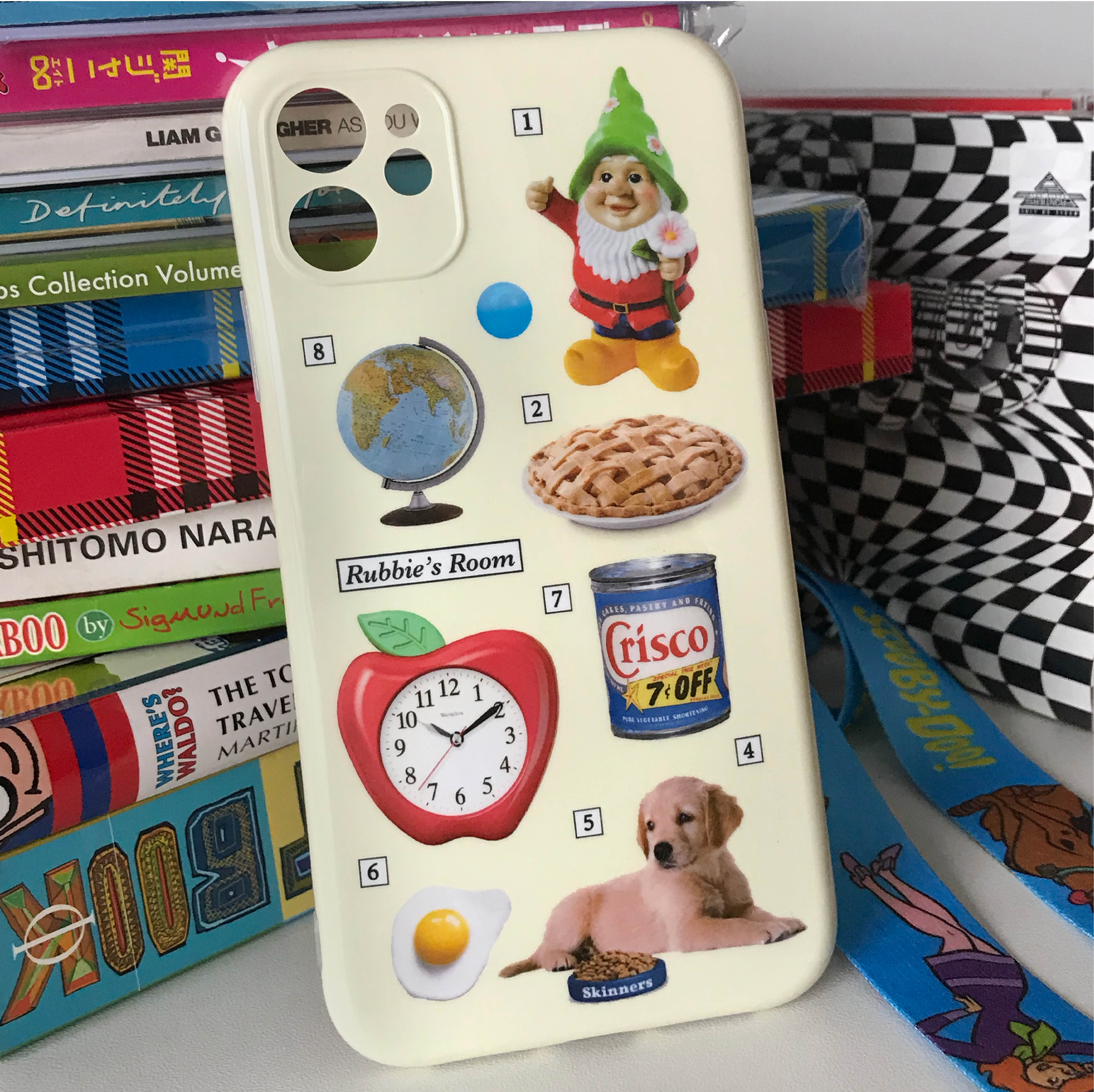 rubbie exclusive phone protection shell imd full bag of soft shell anti-fall hole suitable for iphone American retro ins