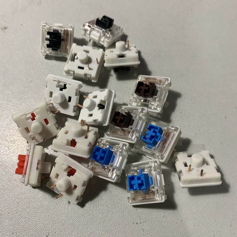 Ultra-Thin Mechanical Keyboard Low-Profile Switches Suitable for Redragon K618/621 Switches, Red, Blue, Brown, Black, High, Special, Transparent S200