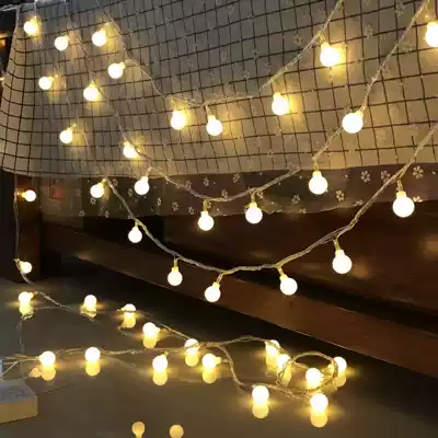 LED light string round ball light string Christmas star light Net Red Room ins decoration small lantern picnic props
