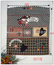 Creative good life _ Foreign trade export classic cotton and linen fabric art three-layer storage bag hanging bag multi-color one