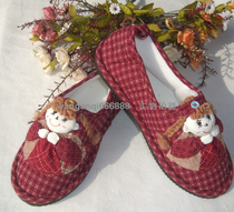 Creative good life export cute country girl non-slip fabric slippers Home shoes TX01 home slippers