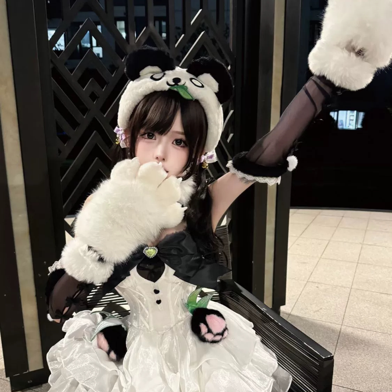 永劫无间cos沈妙熊猫cos服绿野守护悠竹萌客皮肤cosplay游戏服装_Cosplay女装_淘宝游戏网