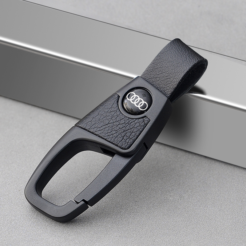 Car Key Buckle Head Layer Bull Leather Pendant Brief Male car demarcated Phone Fox Honda Benz Ford now