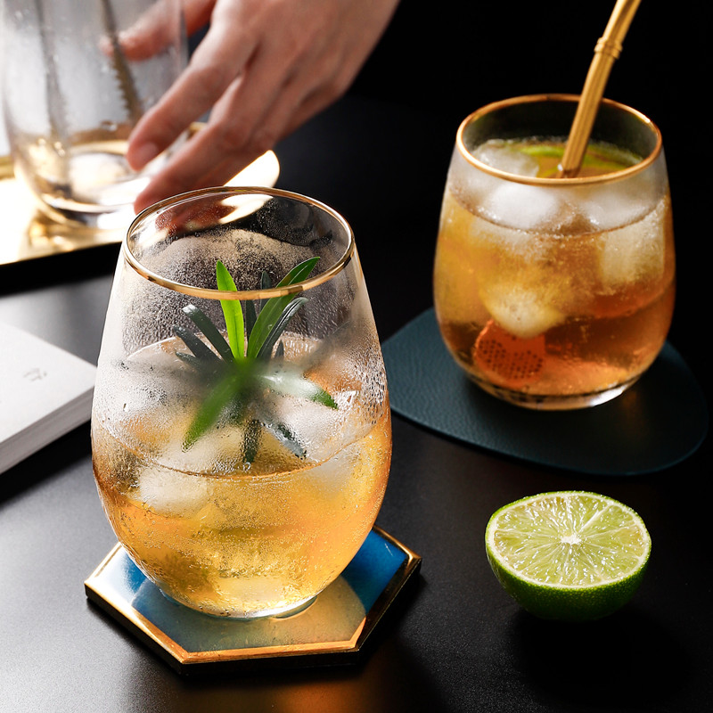 Bear Valley group ins Phnom Penh glass water cup household milk coffee cup milk tea shop juice drink cup women's suit