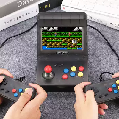Cool child Double Battle mini arcade console console handheld hand-held nostalgic palm cover ancient boxer rocker rechargeable