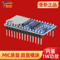 YX5800-28P TF card long-time recording module can chip program TTL control MIC recording