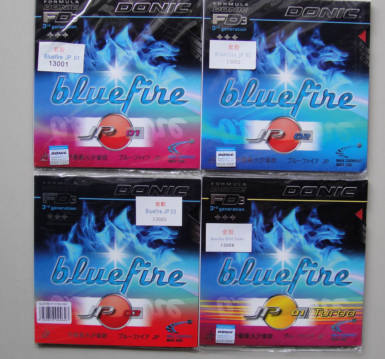 Great Tent Sports DONIC Donick Blue Fire Upgrade JP1JP2 ghost fire Bluefire JP01 JP02 JP03 JP03