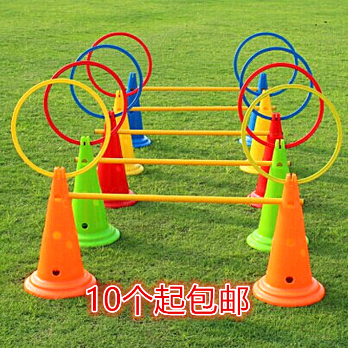 30cm 52cm Round bottom Square bottom Perforated Marking bucket Agility Training Obstacle Marker Road sign Barricade cone
