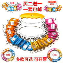 Thickened key plate key ring thickening key plate can be marked key card key ring ring Management