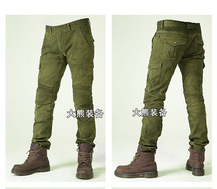 Quần xe máy cưỡi quần jeans chống ngã xe máy đầu máy hiệp sĩ thiết bị quần đua bốn mùa nam nữ đồ bảo vệ đầu gối
