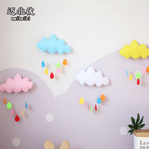 Maibei Nordic ins Wind non-woven clouds raindrops pendant girl heart childrens room tent decoration pendant