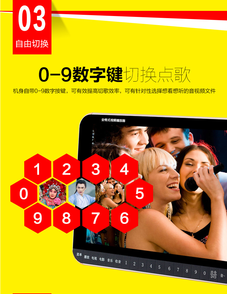 giá máy chiếu Máy nghe nhạc cũ Yushchenko video độ phân giải cao 29 inch dvd máy hát cũ kiểu nhảy vuông nhảy múa âm thanh 25 - Trình phát TV thông minh bộ phát wifi giá rẻ