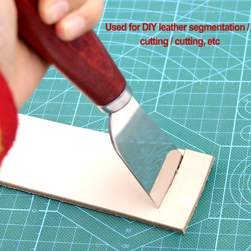 Leather cutting knife Leather cutter Hand sewing cow leather leather DIY tool diamond decapitation set