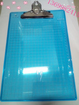 Plastic translucent thick A4 writing board butterfly clip line clip Pad card clip plastic board