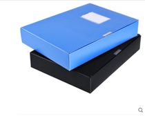 A4 plastic Archive box Kraft paper document Party building data box financial voucher folder storage box certificate certificate