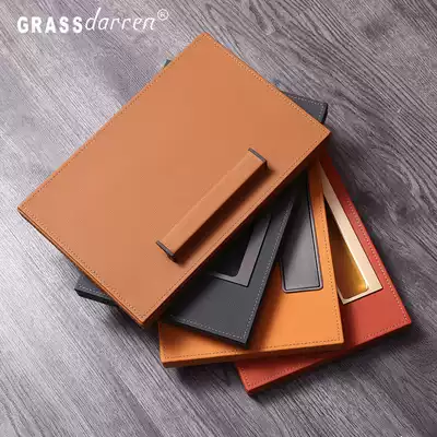 Wardrobe drawer drawing noodles custom high-grade leather cloakroom household size custom leather leather drawing noodles
