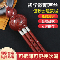 Ethnic cucurbit musical instrument beginners children C downgrade B tune Primary School students professional performance type Hu Lusi adult