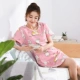 Áo vest mùa hè nữ cotton ngắn tay mùa hè Váy sinh viên Hàn Quốc XL quần lửng nữ dễ thương đầm ngủ 2 dây