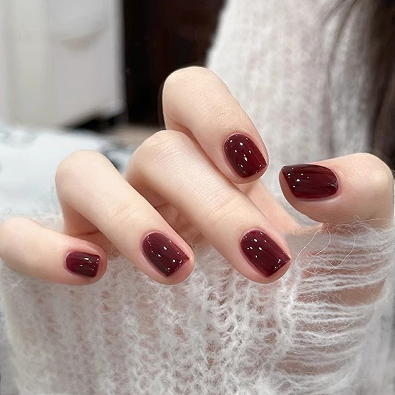 Nail Polish, No-Bake, Quick-Drying, Safe, Non-Toxic, Fast-Drying, Long-Lasting, Non-Peelable, High-End Professional Use for Nail Salons, Long-Lasting Cherry Color Nail Polish, No-Bake, Quick-Drying, Safe, Non-Toxic, Fast-Drying, Long-Lasting, Non-Peelable, High-End Professional Use for Nail Salons, Long-Lasting Cherry Color