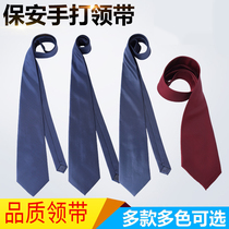 New security zipper hand tie mens blue property shirt security clothing accessories Xun slippery women