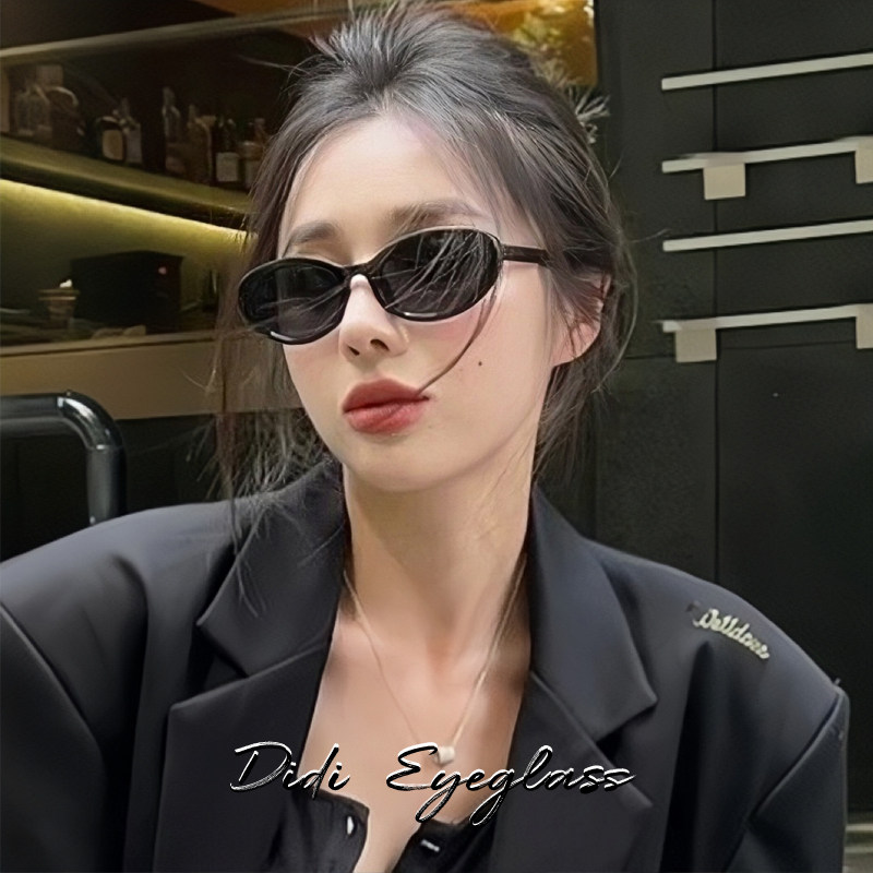 Sunglasses for Women, High-End Style, Small Face, European and American Retro, Small Frame, Oval, 2025 New Model, Internet Celebrity, Prescription Sunglasses, Trendy
