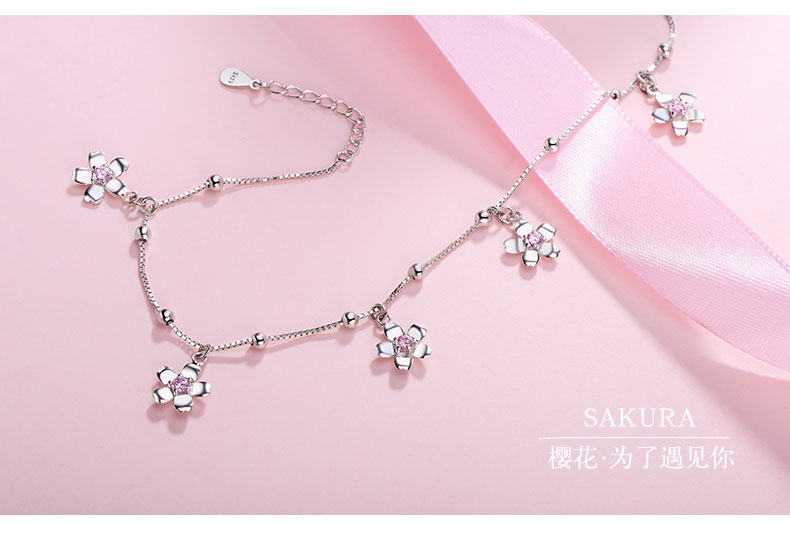 Bracelet de cheville Femme en Argenterie - Ref 3101665 Image 8