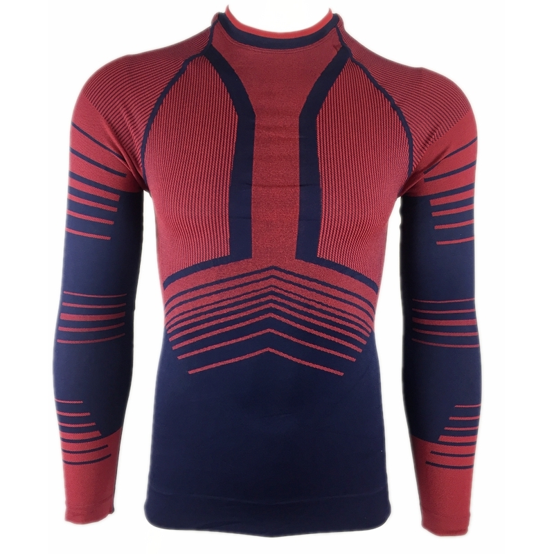 German male line sweating speed dry clothing tight outdoor sports fitness long sleeve blouses T-shirts multisection hygroscopic skiing-Taobao