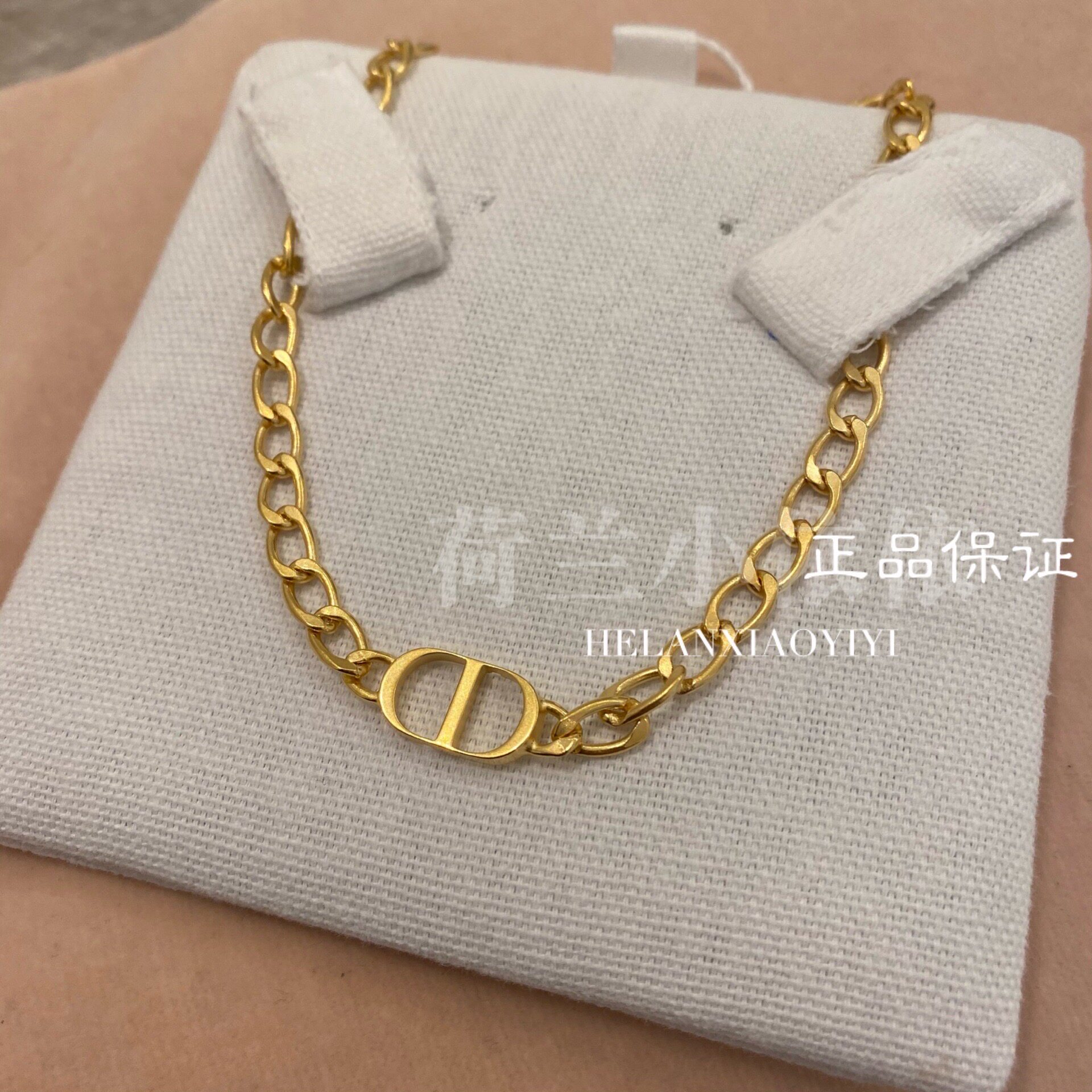 European Dior Dior 20 Winter new ladies chain small CD necklace N1296PTCMT_D300