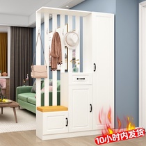Entry door porch cabinet shoe cabinet integrated screen partition simple modern living room Hall cabinet storage light luxury double-sided cabinet