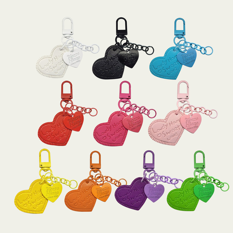Pintoo Keychain Colorful Heart DIY Handmade Keychain Pintoo Keychain Colorful Heart DIY Handmade Keychain