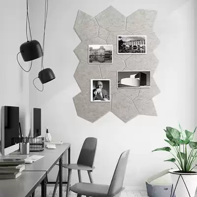 Nordic ins style photo background wall felt message board photo wall background board decoration free hole self-adhesive