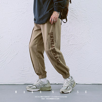 Day Series Street Hip Hop Male Currents Loose Tide Card Letters Printed Sports Casual 90% Pants Bungling Pants