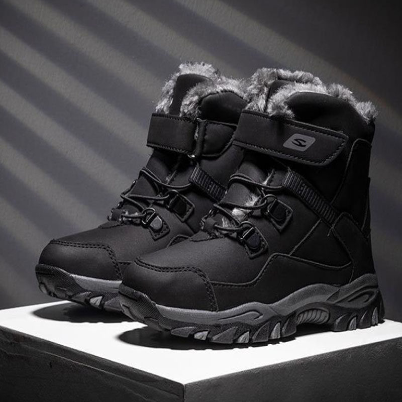 Northeast Harbin warm and cold-proof shoes Snow ground boots male and female large children waterproof non-slip river Snow and rural tourism equipment