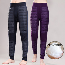 Minus 40 degrees Northeast Harbin Xuexiang thickened windproof down pants for men and women to wear high-waisted cold-proof and warm equipment