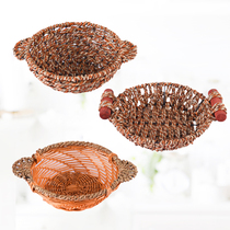 Manual grass choreography saucepan with saucepan with basket casserole iron saucepan tableware anti-burn mat commercial thermal insulation mat