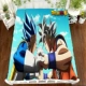 Chăn hai chiều được cá nhân hóa Sun Wukong anime quilt Naruto DIY Dragon Ball để ánh xạ các tờ tùy chỉnh - Khăn trải giường