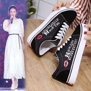 Giày vải đen nữ 2018 xuân hè học sinh phiên bản Hàn Quốc của giày thể thao hoang dã