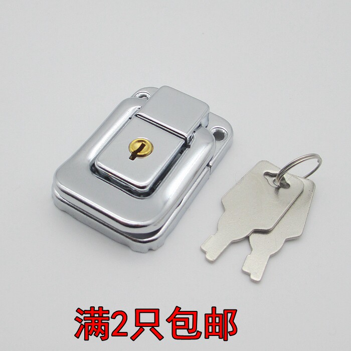 Square with lock wooden case buckle industrial lock box buckle toolbox buckle aviation luggage accessories AW3016