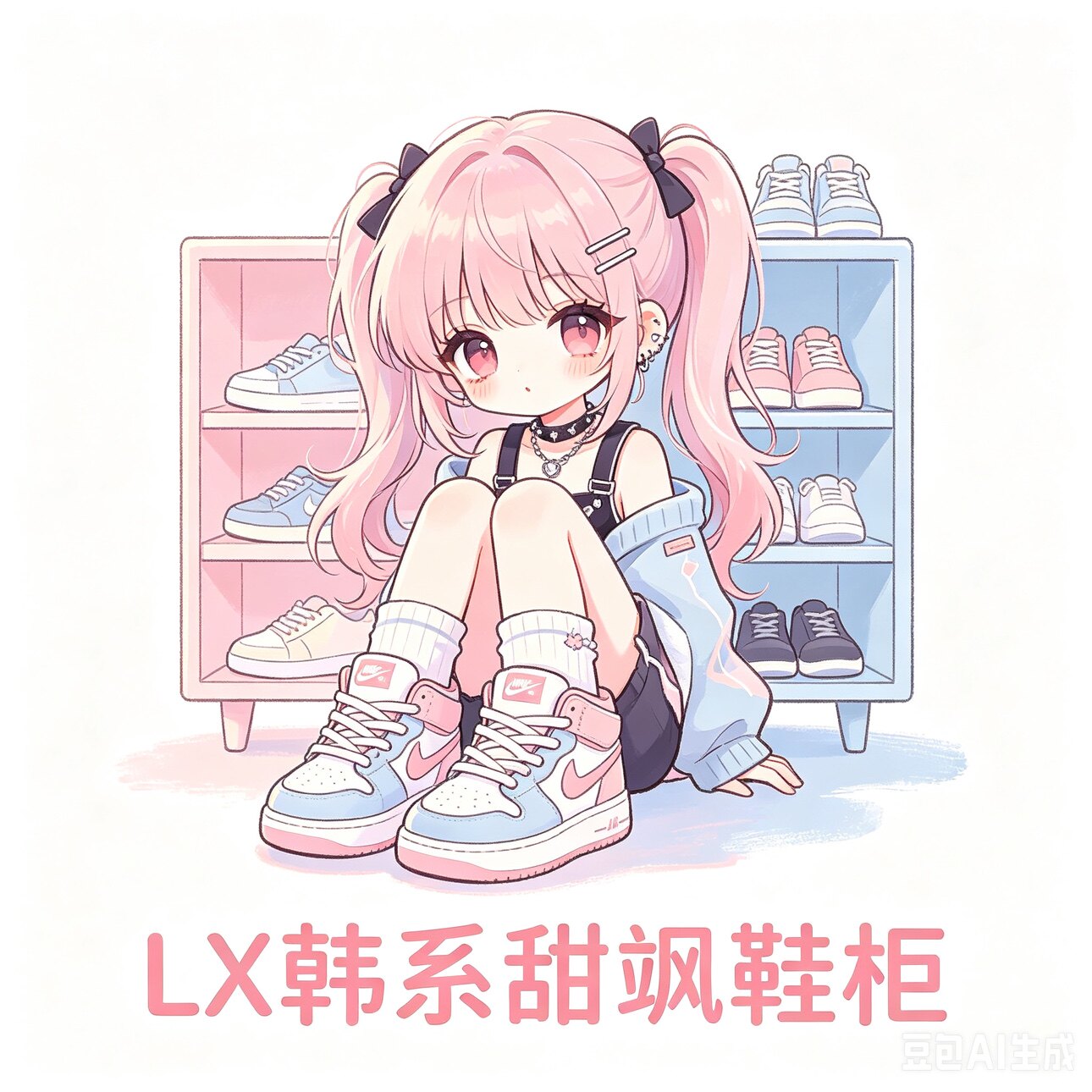 LX 韩系甜飒鞋柜的LOGO