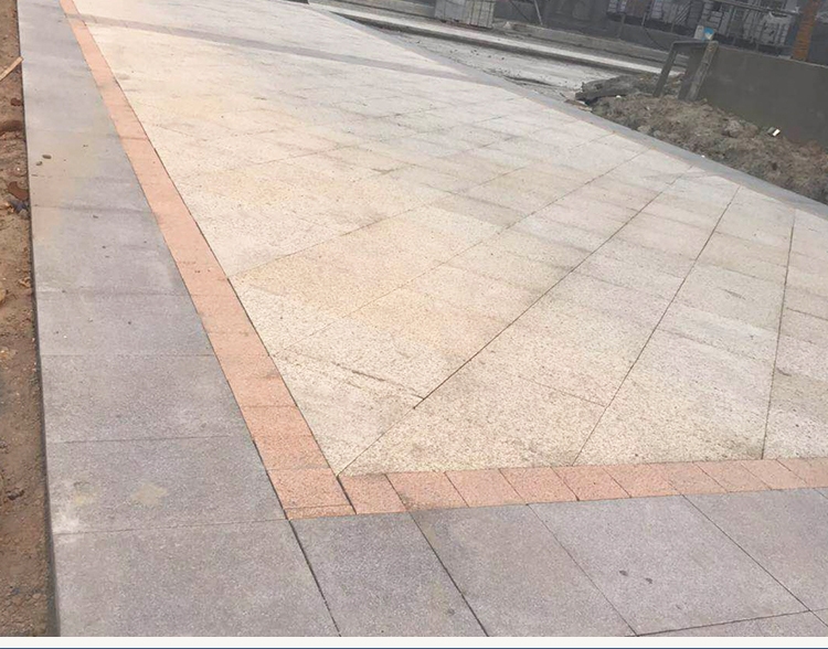 芝麻白芝麻灰白麻花岗岩大理石芝麻黑火烧荔枝板广场地铺石材(图8)