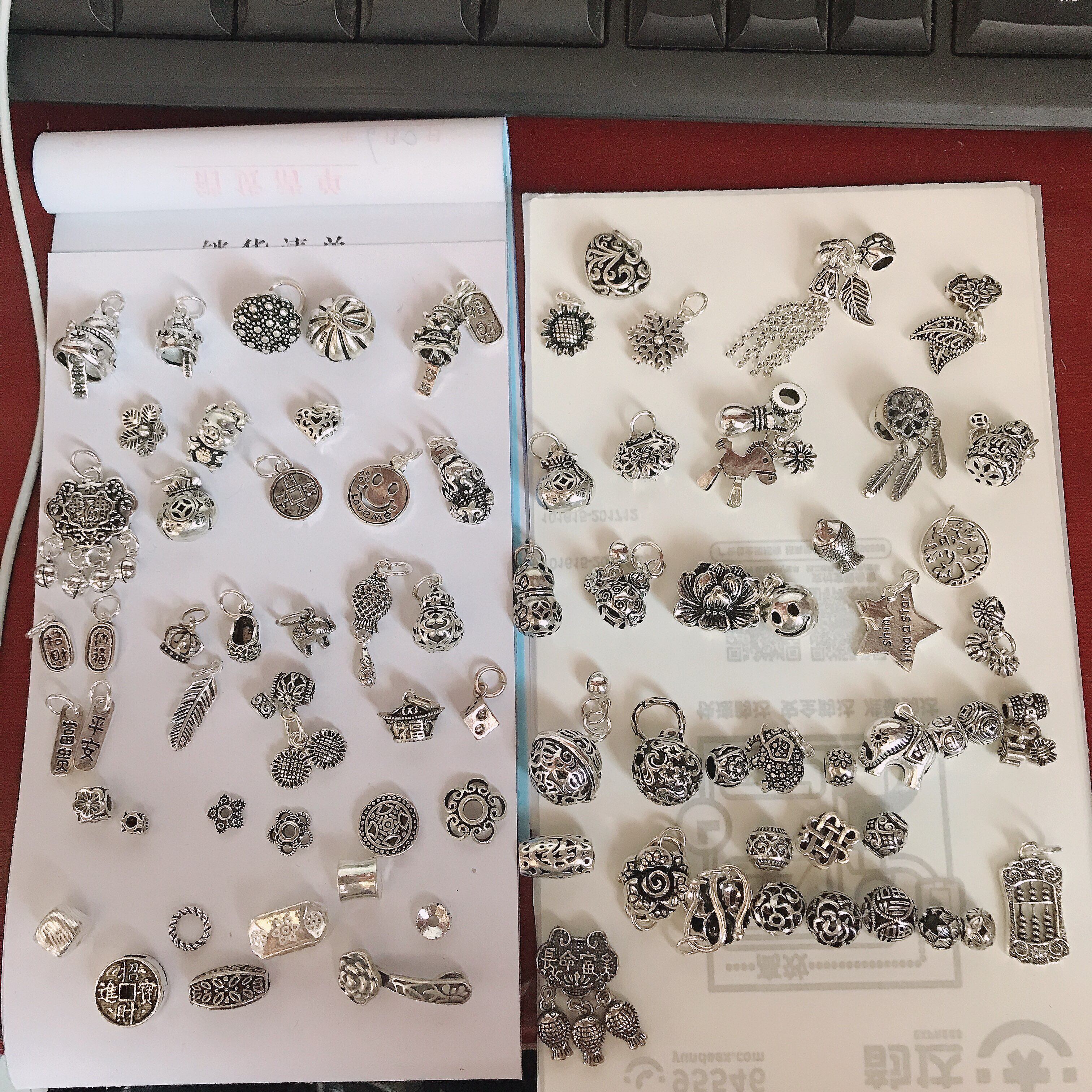 Pure silver foot silver accessories diy pure silver accessories chrope wearing loose bead accessories