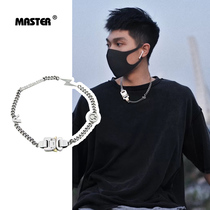 MASTER original high street function Hero necklace titanium steel hip hop Tide brand ins sweater T-shirt chain men and women