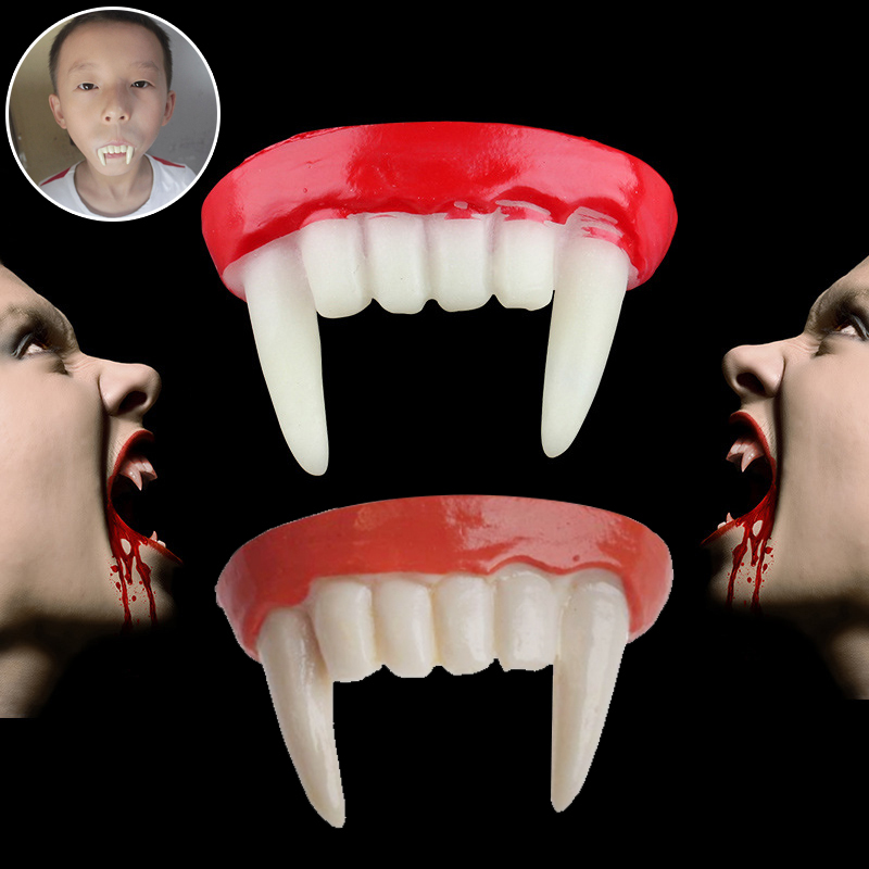 Halloween Vampire Zombie Dentures Cos Movie Props Devil Fangs Ghost Teeth Horror Funny Devil