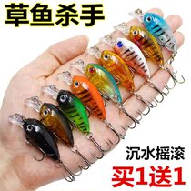 Lujah Bait Afar of Mino Little Fat Suit Rock Slut Water Fish Bait Grass Fish Bass for Freshwater Fake Bait