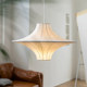 French-Style Vintage Ufo Silk Ceiling Lamp Chandelier Designer Model Japanese Wabi-Sabi Style Living Room Dining Room Bedroom Lighting Fixtures