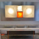 Aisle lamp corridor wall lamp Internet celebrity popular Italian modern minimalist living room bedroom square fabric wall lamp