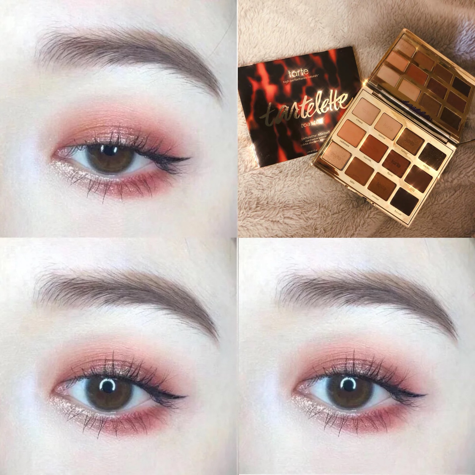 Only this batch of rammed goods spot Tarte12 color limited eye shadow plate pearlescent pumpkin earth color matte