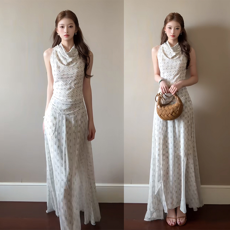 Summer Elegant Long Dress ins, Super Popular and Stunning Dress for Women, Summer 2026 New Long Dress, Georgette Skirt
