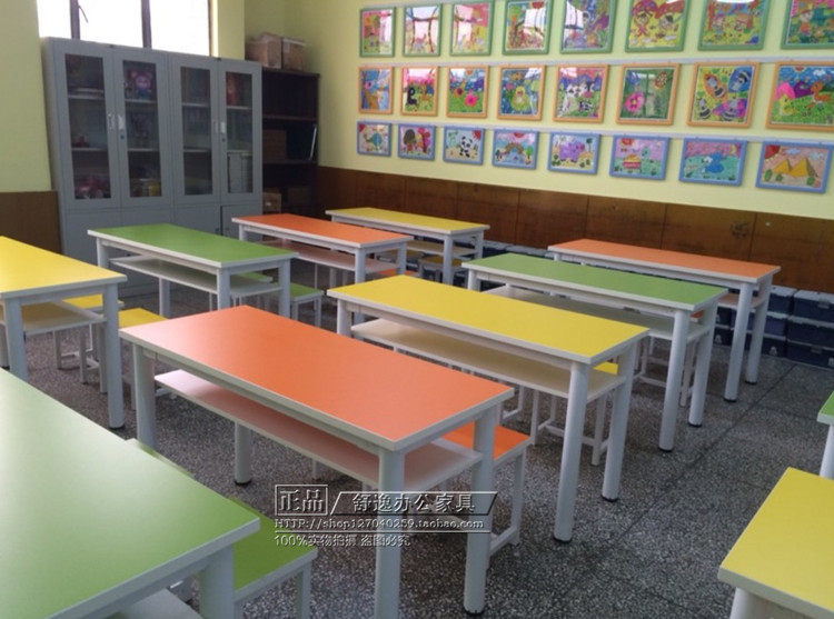 Middle School Students Team Extracurbout Tutoring Class Table And Chairs Interest Training Course Table And Chairs Single Double Class Table And Chairs Combined Strip 